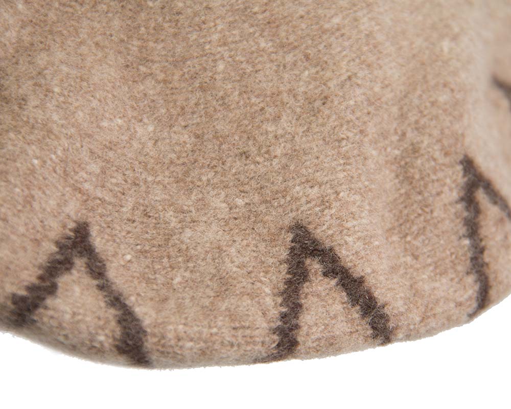 Mocca winter beret by Max Alexander-3
